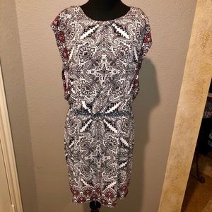 London Times Jersey Blouson Dress